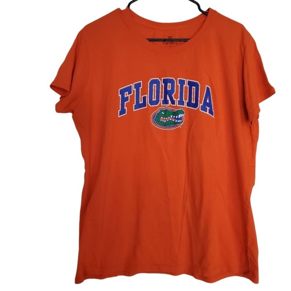 Florida‎ Gators Fanatics 100% Cotton Orange Tee Shirt Short Sleeve Womens SZ:XL